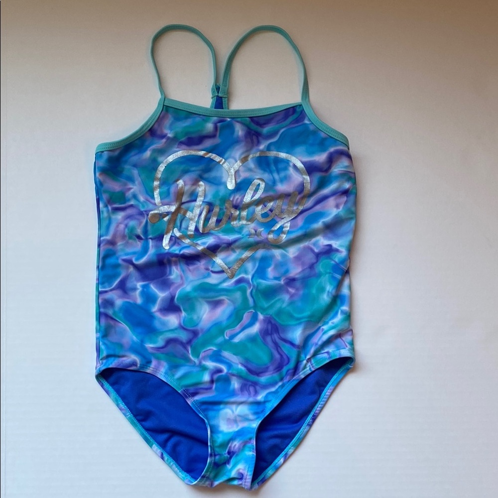 Hurley One Piece Swimsuit Blue and Purple